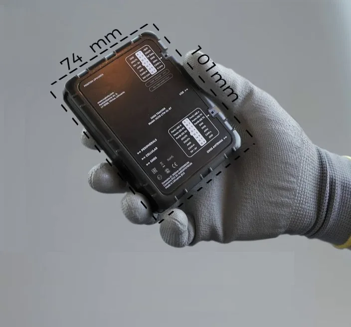 Balise télématique compatible avec les éthylotests anti-démarrage, tenue en main : 74 × 101 mm